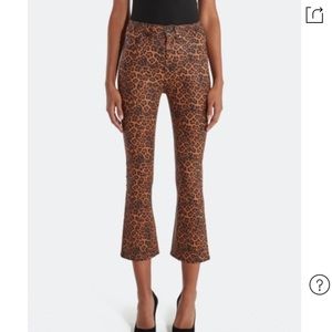 7for All Mankind print high rise slim fit jeans